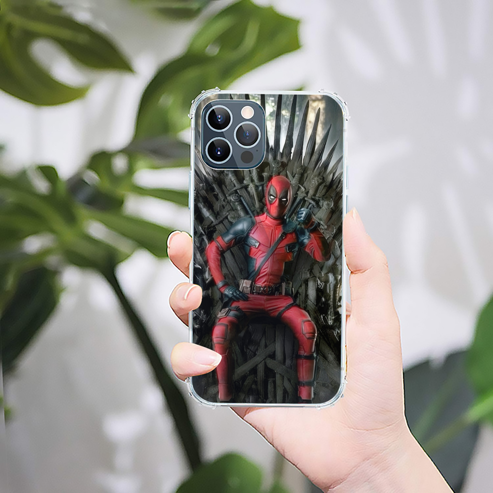 （画像用） Deadpool デッドプール 【iPhone 12シリーズ対応】透明スマホケース（クリアソフトケース）